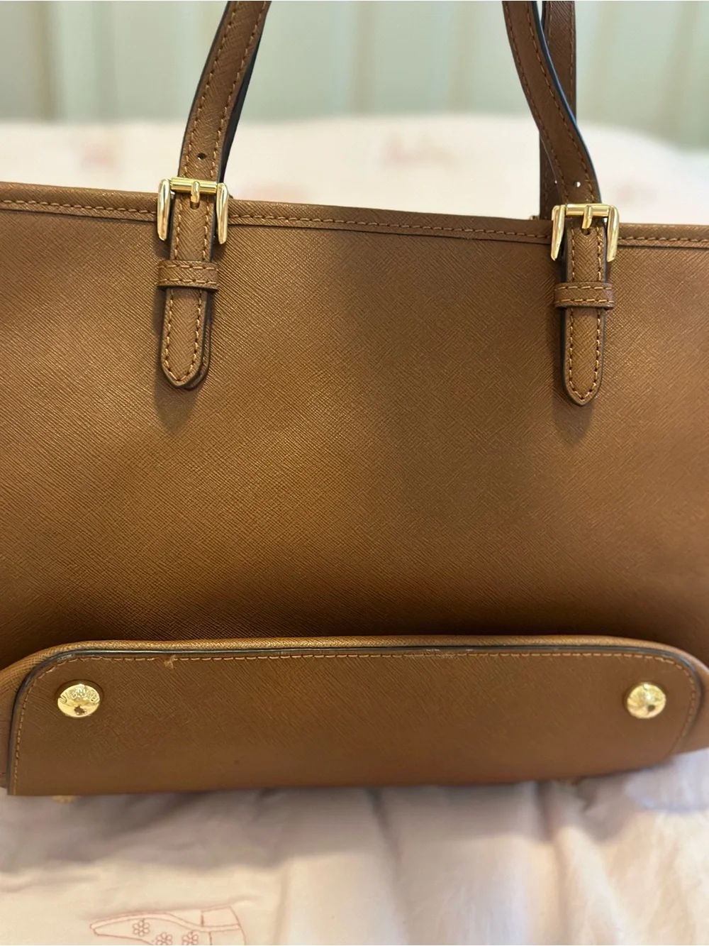 Michael Kors Cognac Saffiano Leather Tote